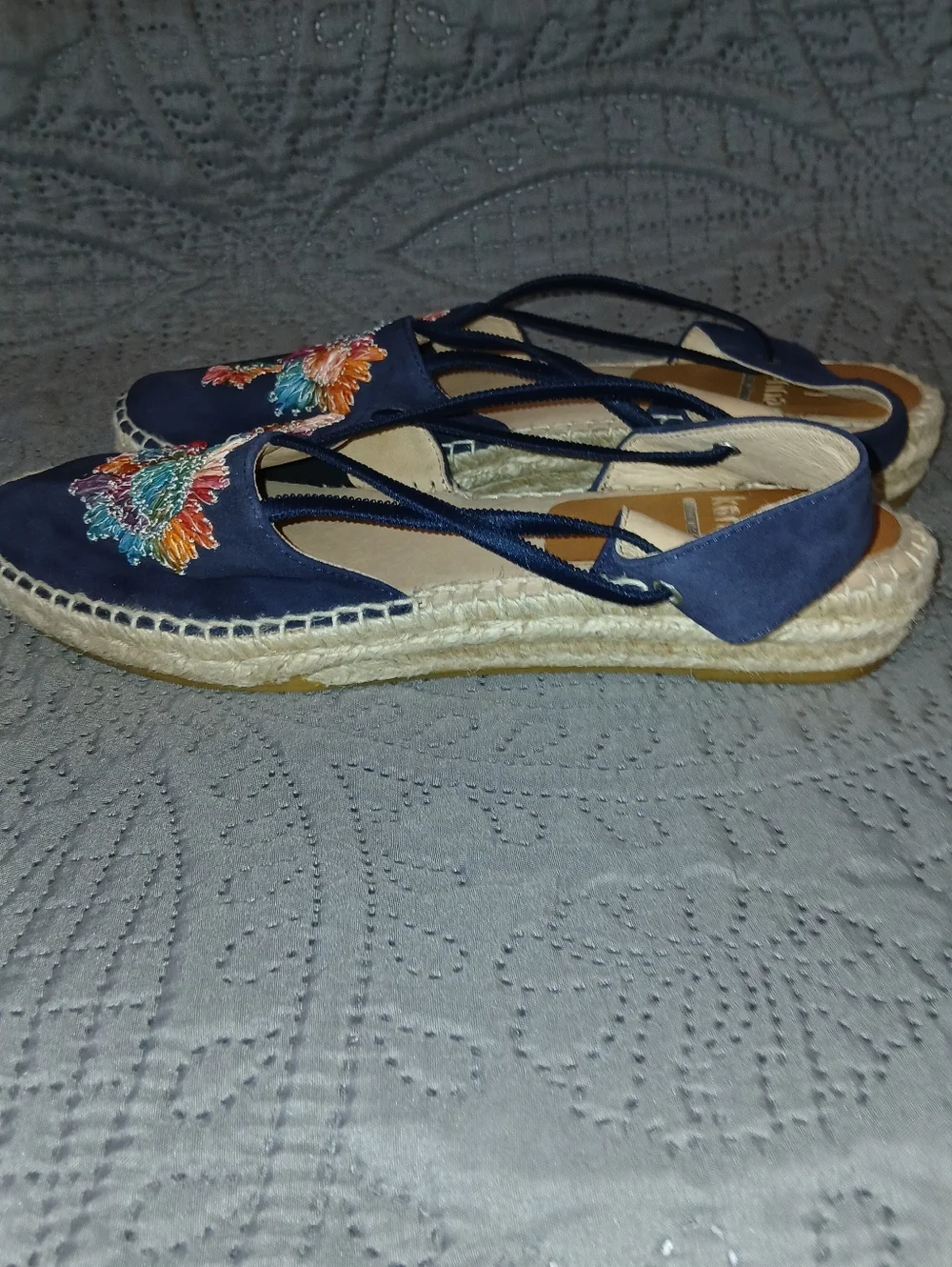 Kanna Tropical Wedge Espadrilles Womens 11 Resortwear Vacation Cruise Summer - Picture 2 of 5